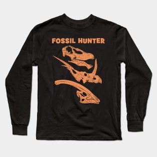 Fossil Hunter Vegan Dinosaurs Long Sleeve T-Shirt